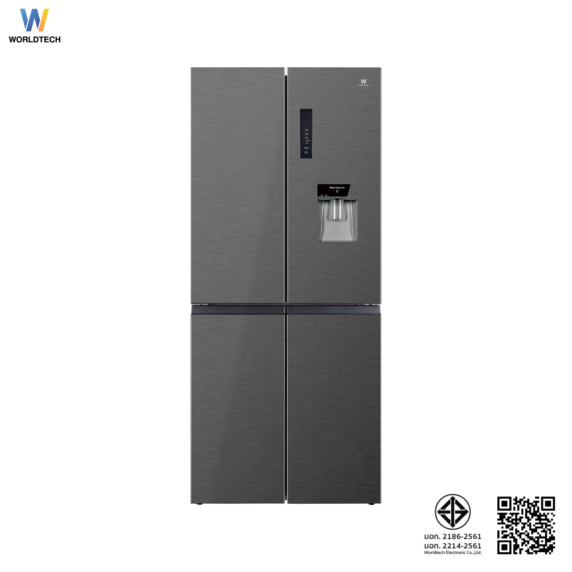 ตู้เย็น MULTI-DOOR WORLDTECH รุ่น WT-MRF-431W ขนาด 14.7 คิว ความจุ 415 ลิตร สีเงิน ระบบ INVERTER_7